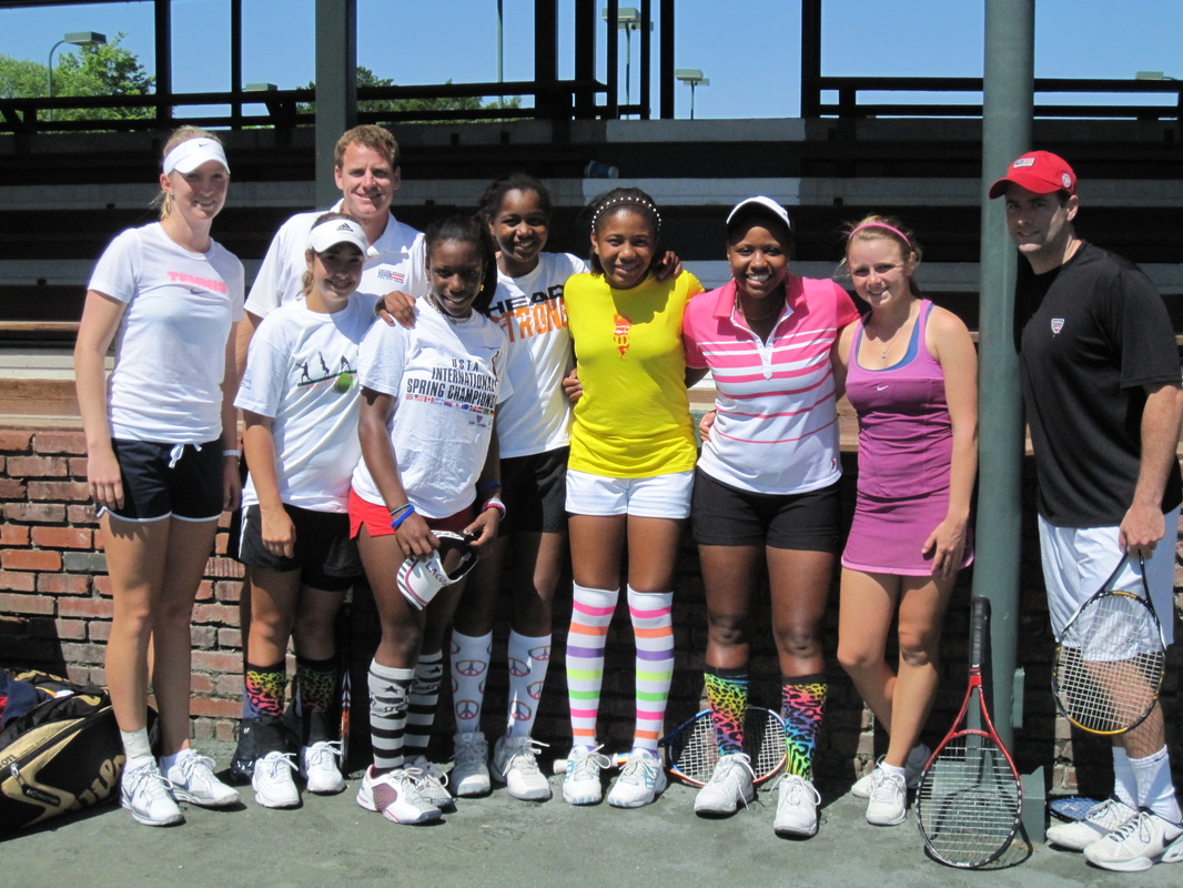 Mark Kovacs and Elite Female Tennis Players (Taylor Townsend, Vicky Duval, Sasha Vickery, Brooke Austin, Gabby Andrews)