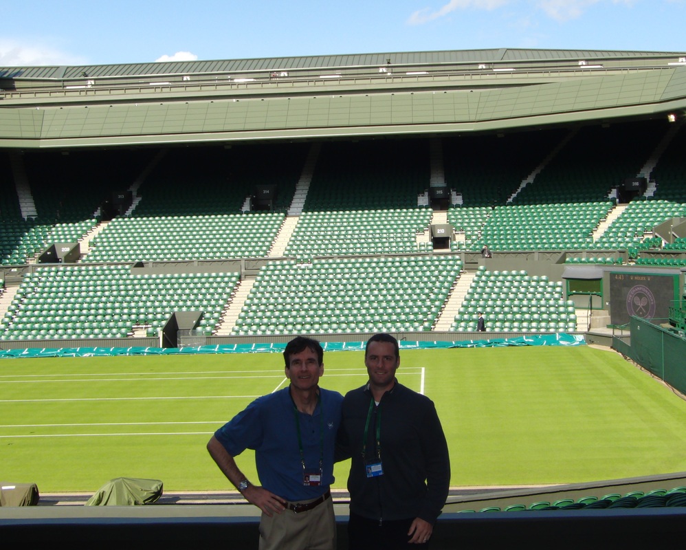 Mark Kovacs and Todd Ellenbecker at Wimbledon during ATP Talks